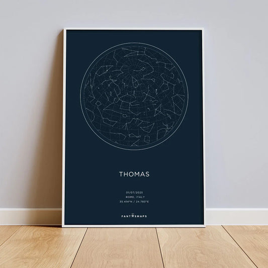 Star Map Poster - fantasmaps.com